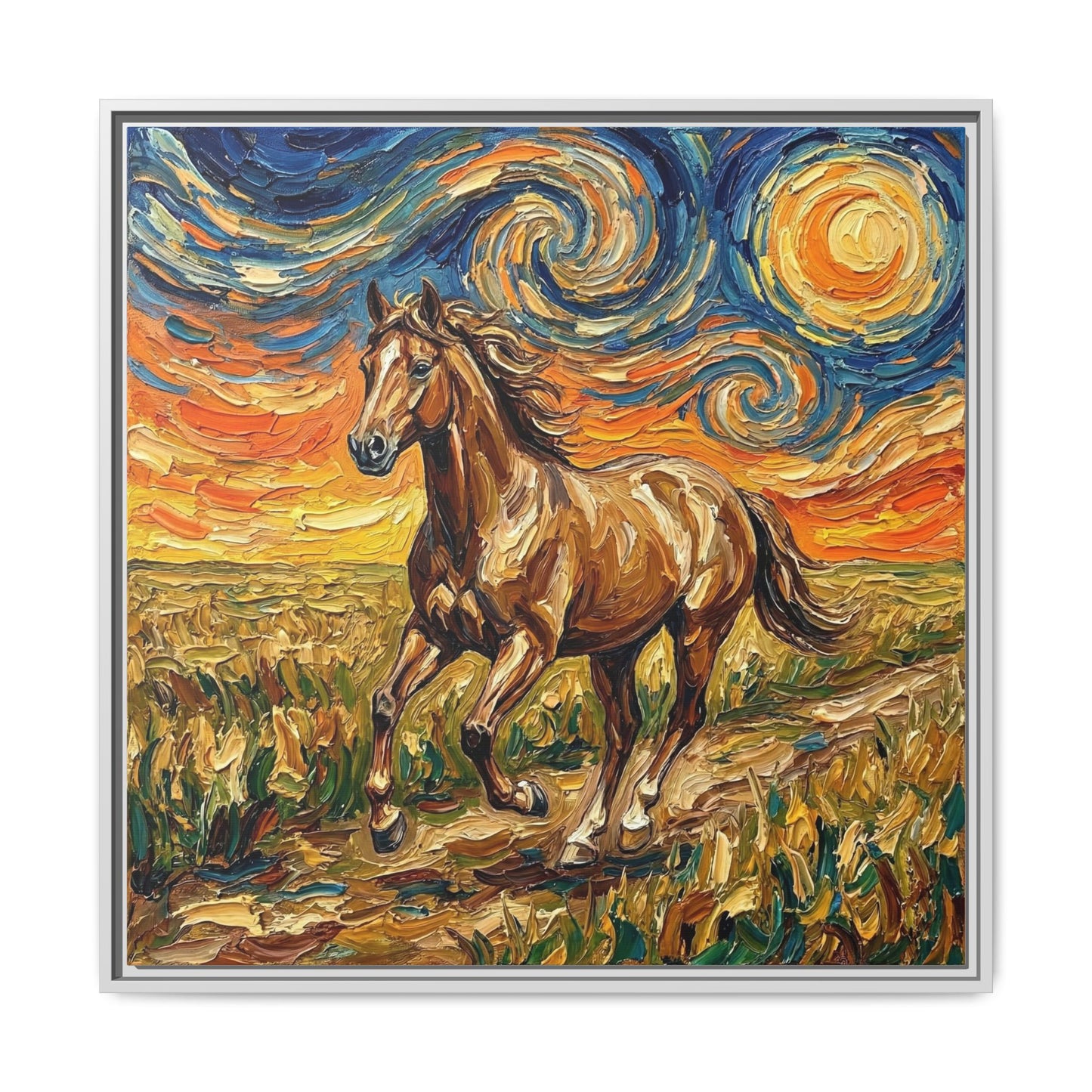 "Free Spirited" Framed Canvas Wall Art