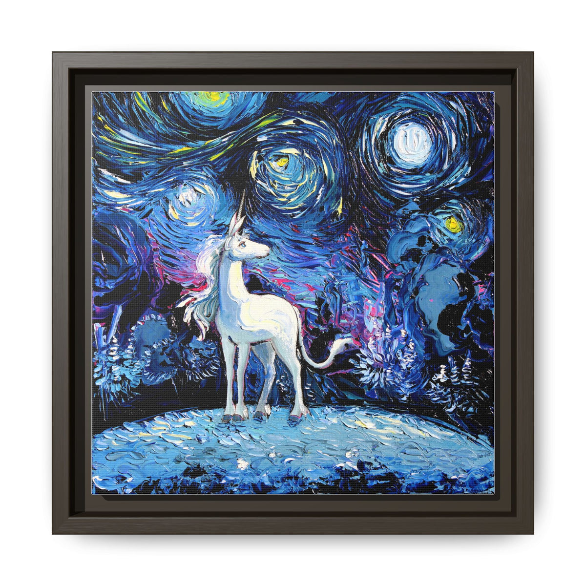 "van Gogh Never Saw The Last" Framed Canvas Wall Art