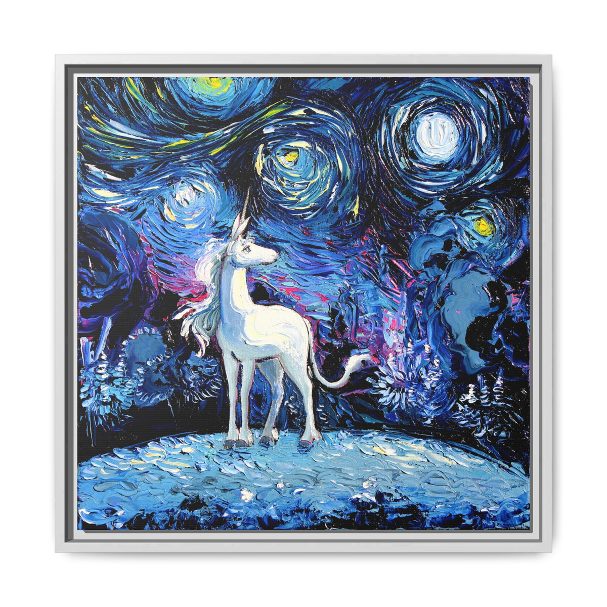 "van Gogh Never Saw The Last" Framed Canvas Wall Art