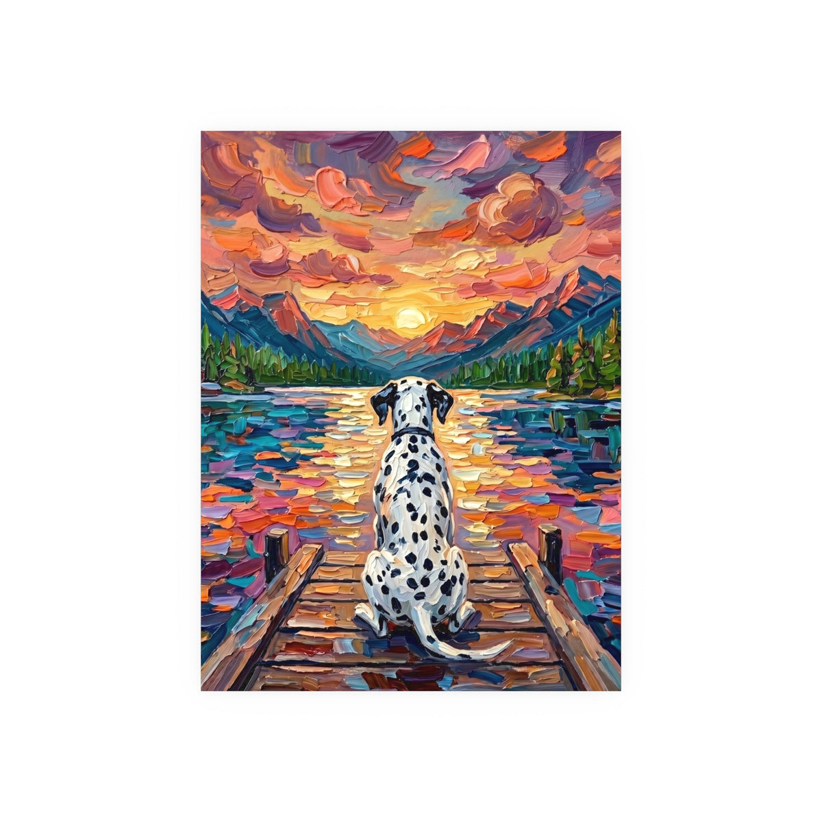 "On The Dock - Dalmatian" Wall Art Paper Print