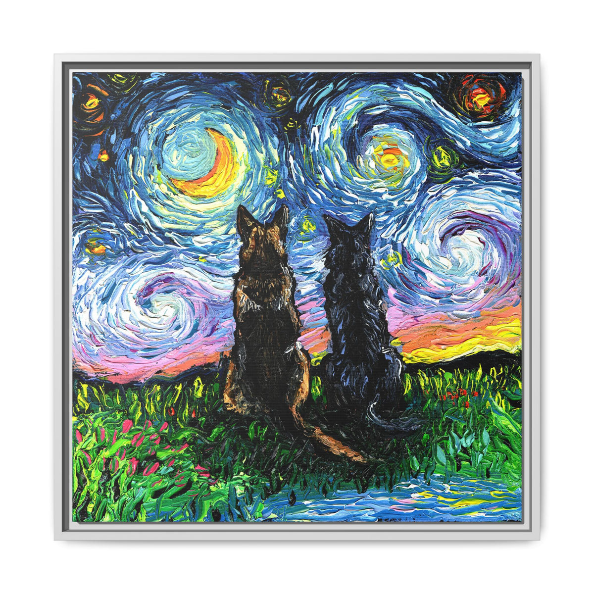 "Soulmates" Framed Canvas Wall Art
