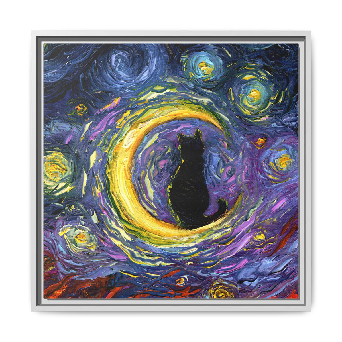 "Luna" Framed Canvas Wall Art