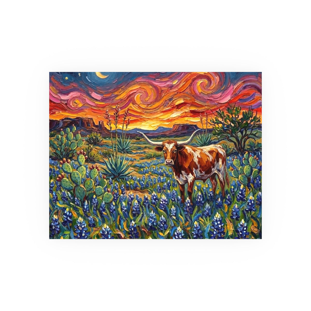 "Texas Night" Wall Art Paper Print