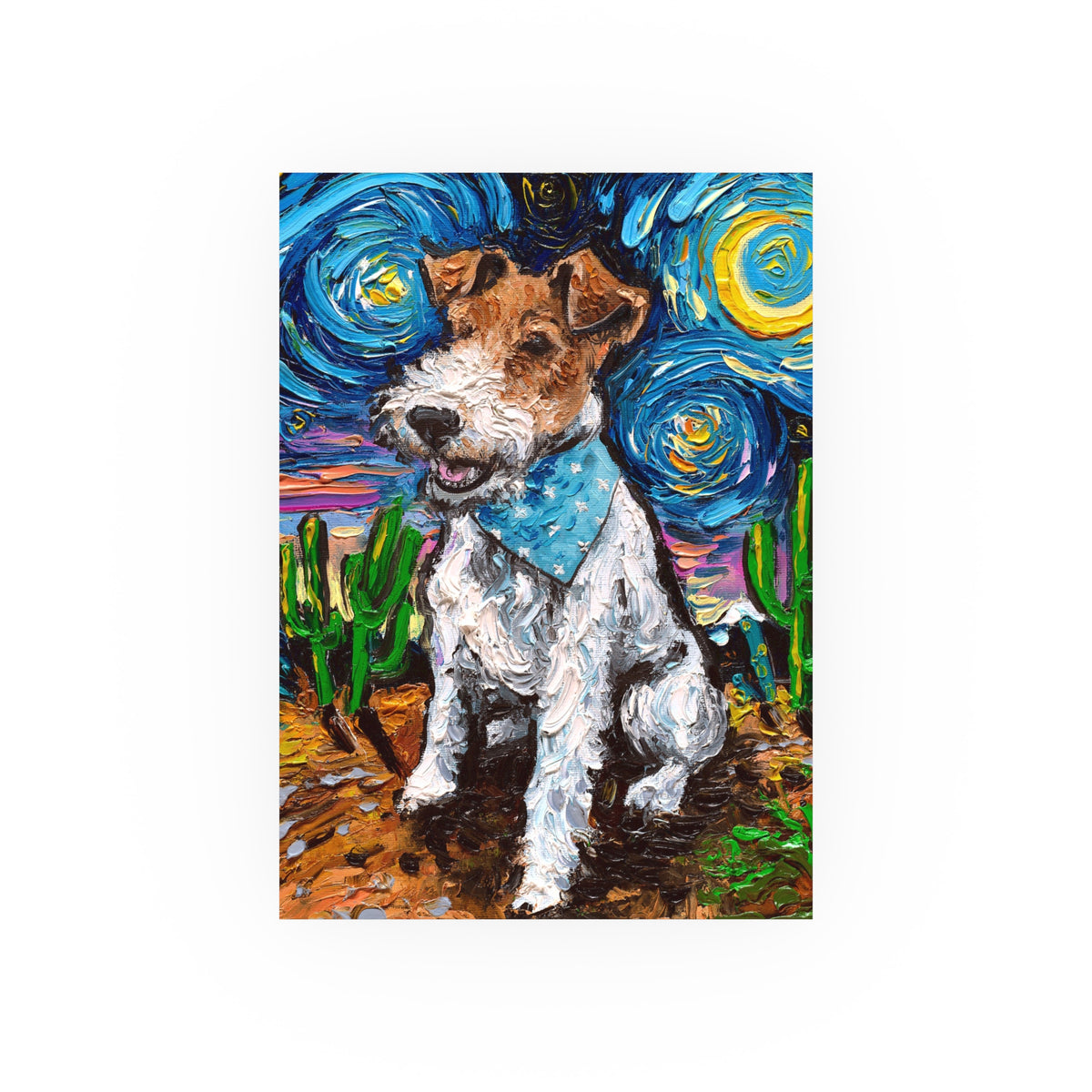 "Westie Night" Wall Art Paper Print