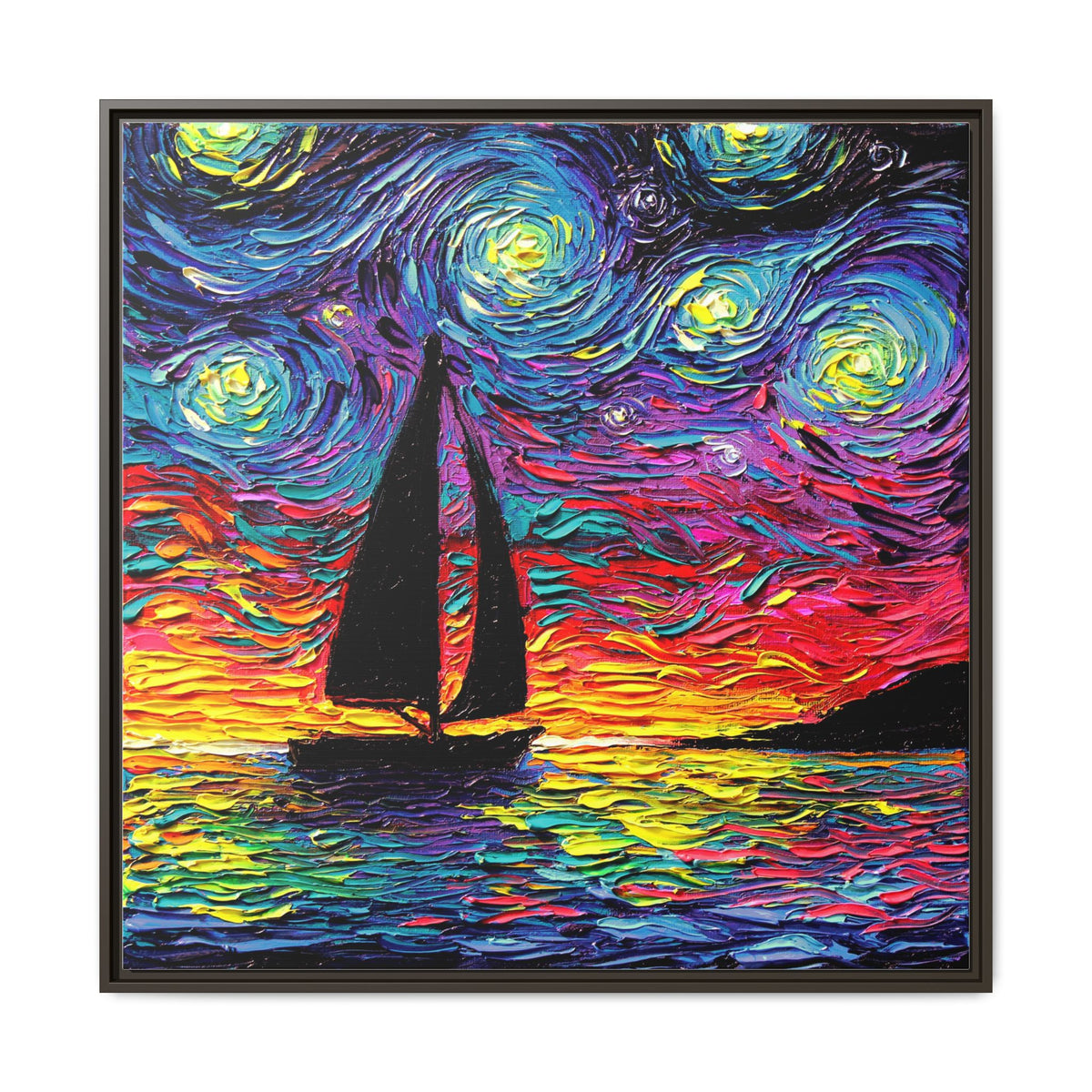 "Come Sail Away" Framed Canvas Wall Art