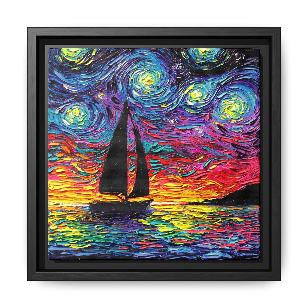 "Come Sail Away" Framed Canvas Wall Art
