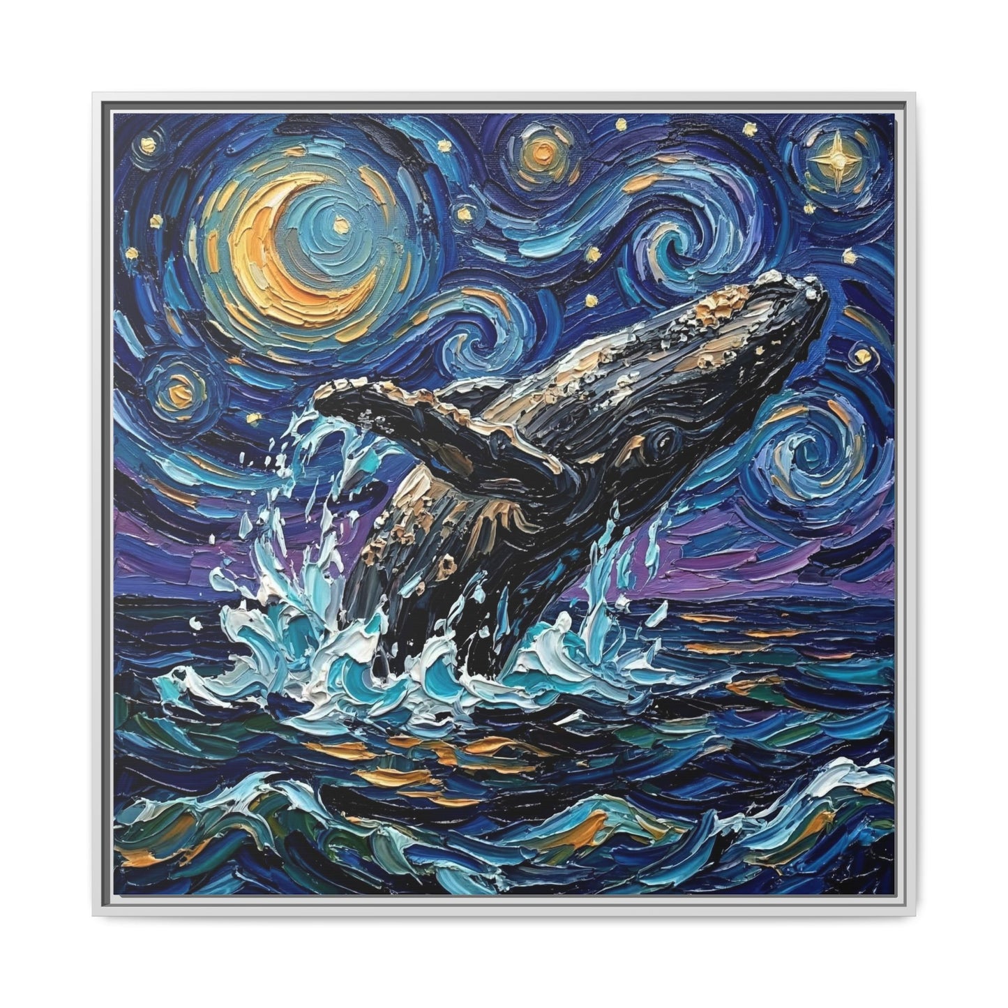 "Breach" Framed Canvas Wall Art