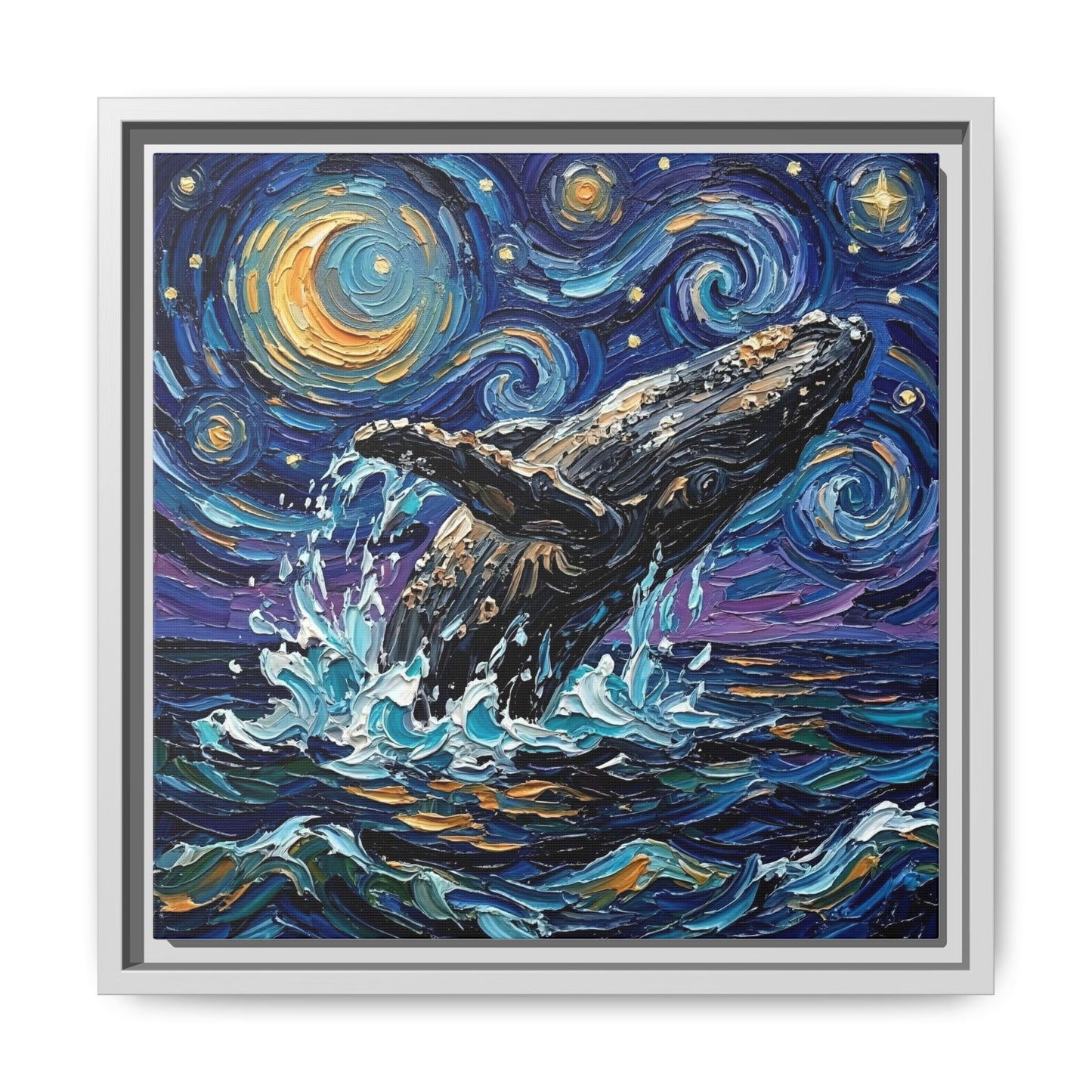 "Breach" Framed Canvas Wall Art