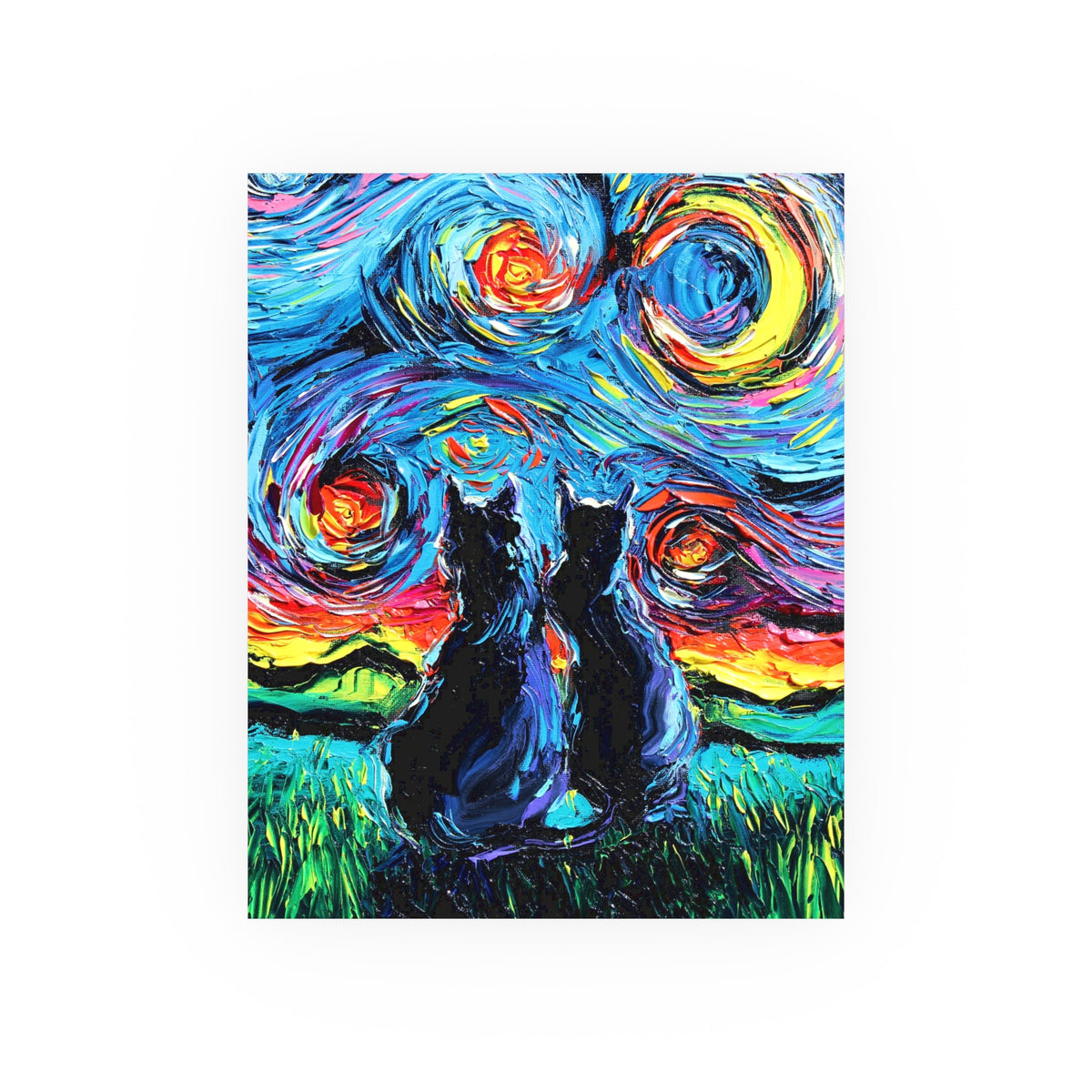 "van Gogh's Cats" Wall Art Paper Print