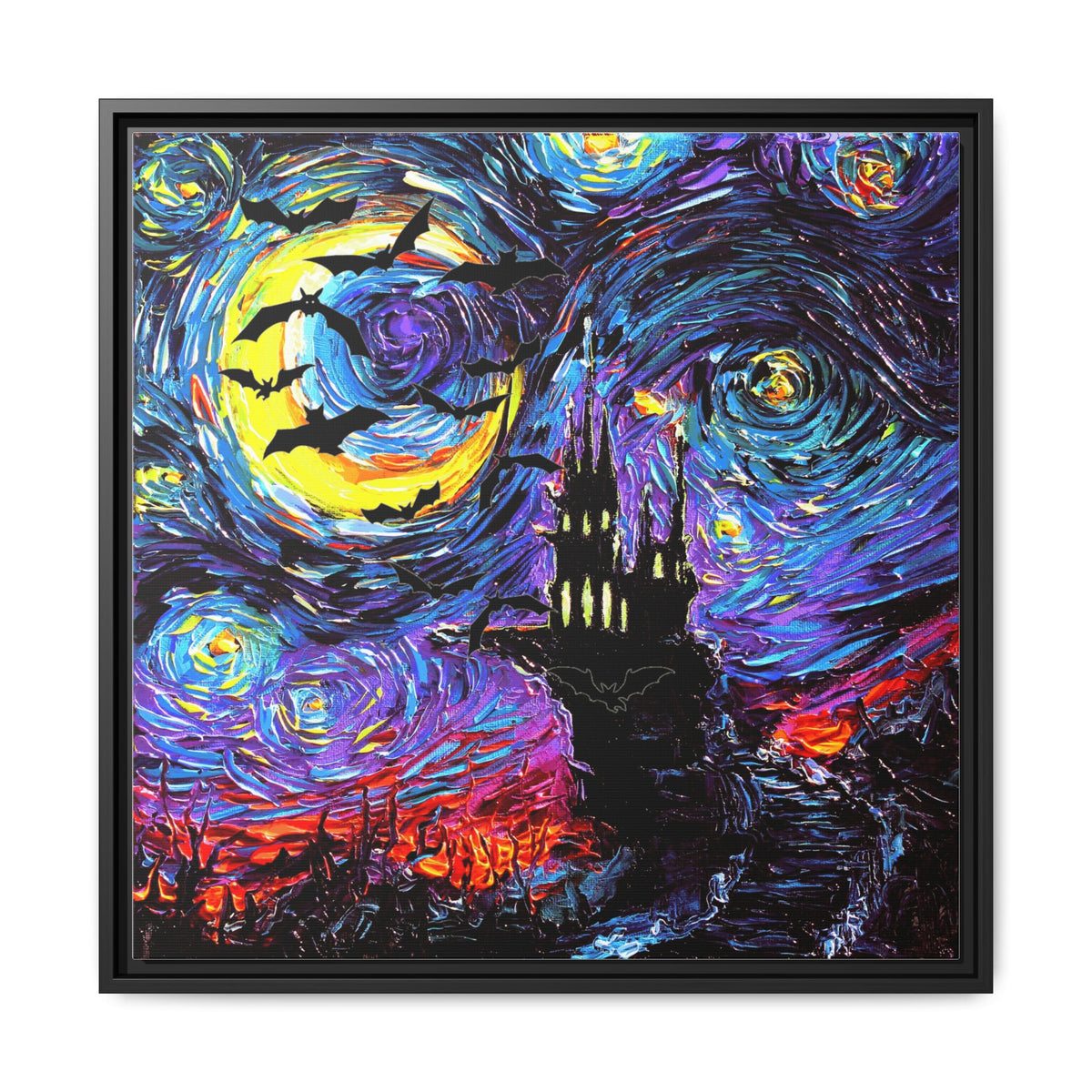 "Transylvanian Night" Framed Canvas Wall Art