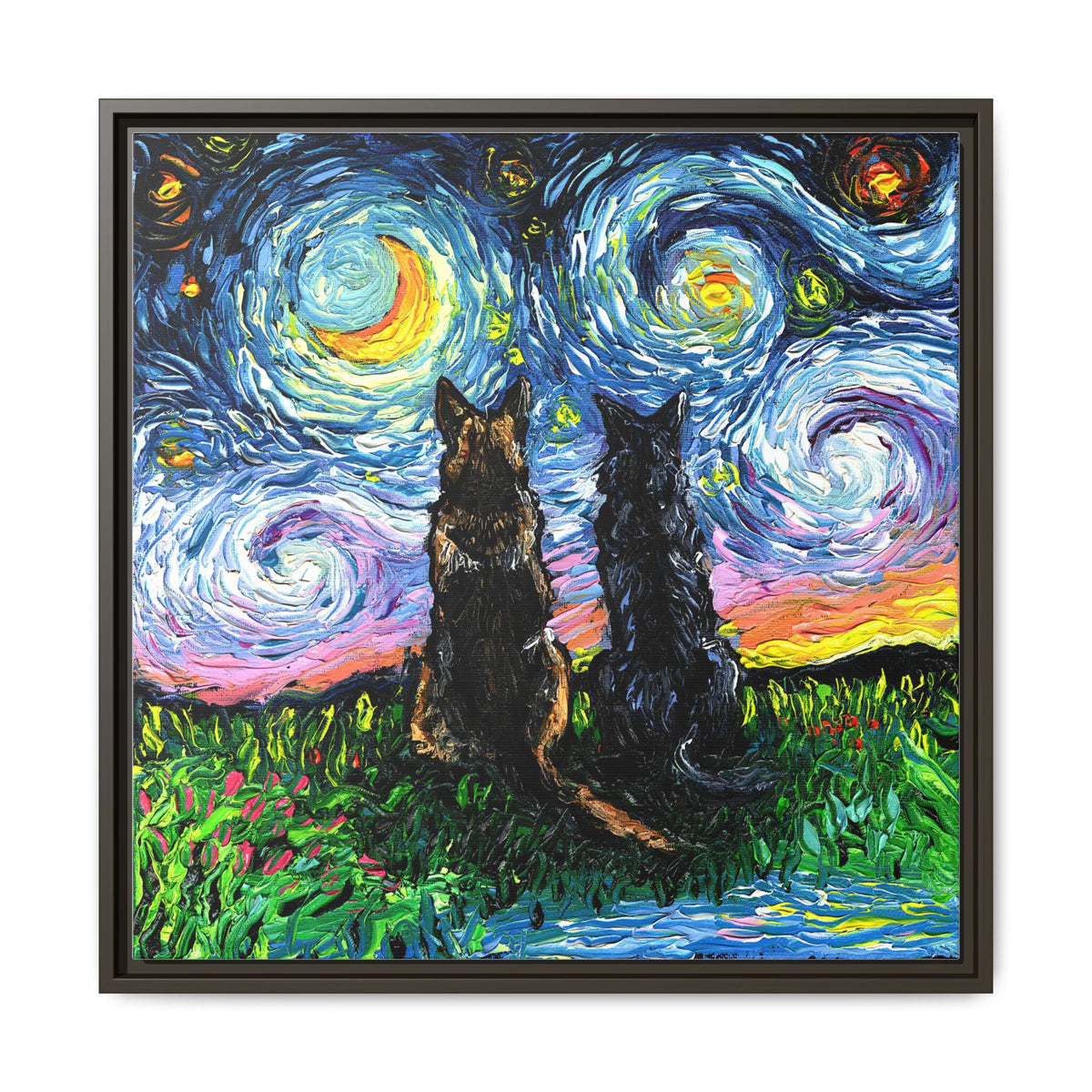 "Soulmates" Framed Canvas Wall Art