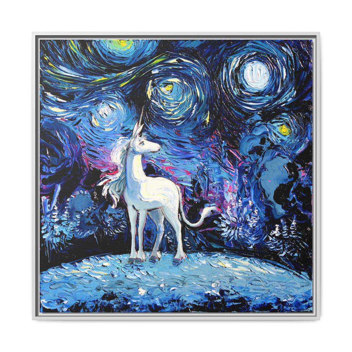 "van Gogh Never Saw The Last" Framed Canvas Wall Art