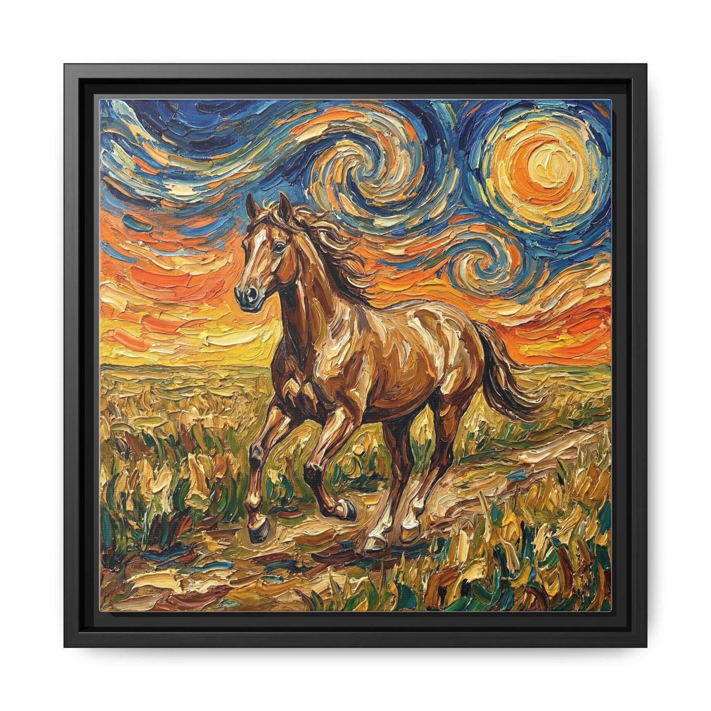 "Free Spirited" Framed Canvas Wall Art