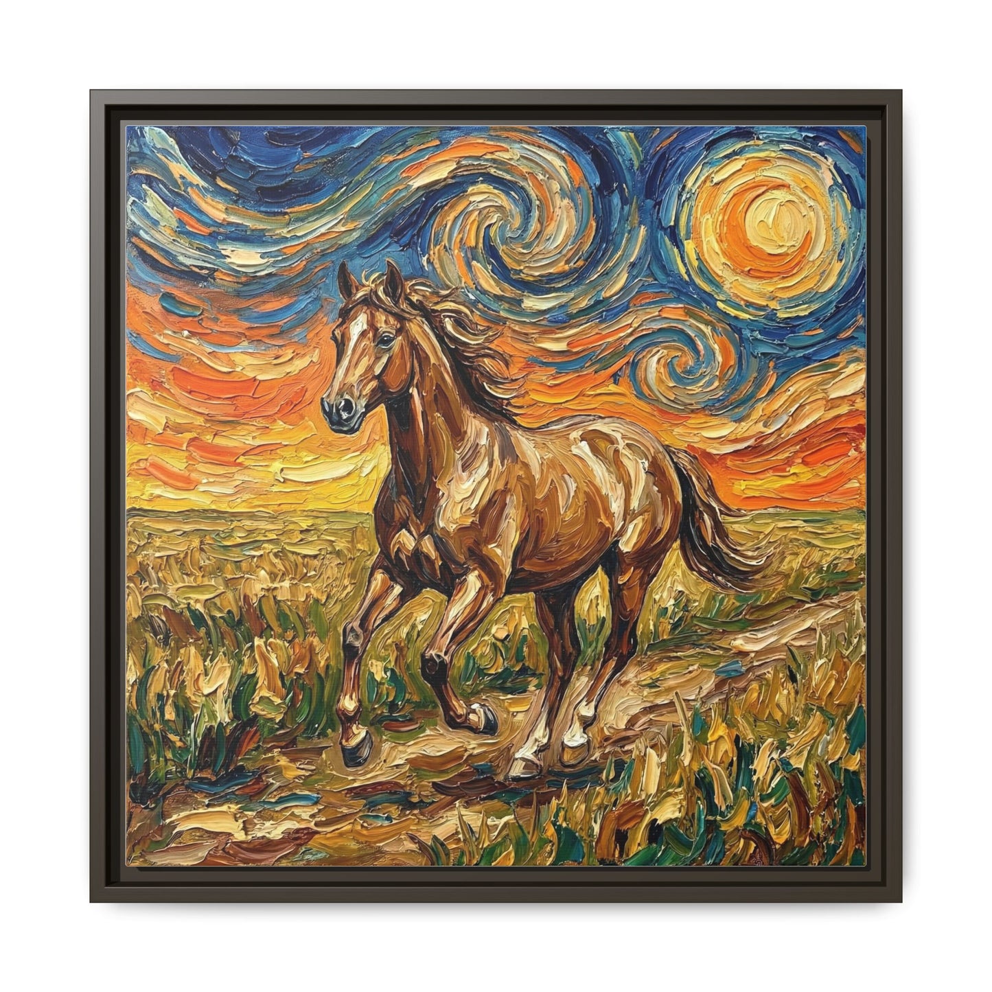 "Free Spirited" Framed Canvas Wall Art