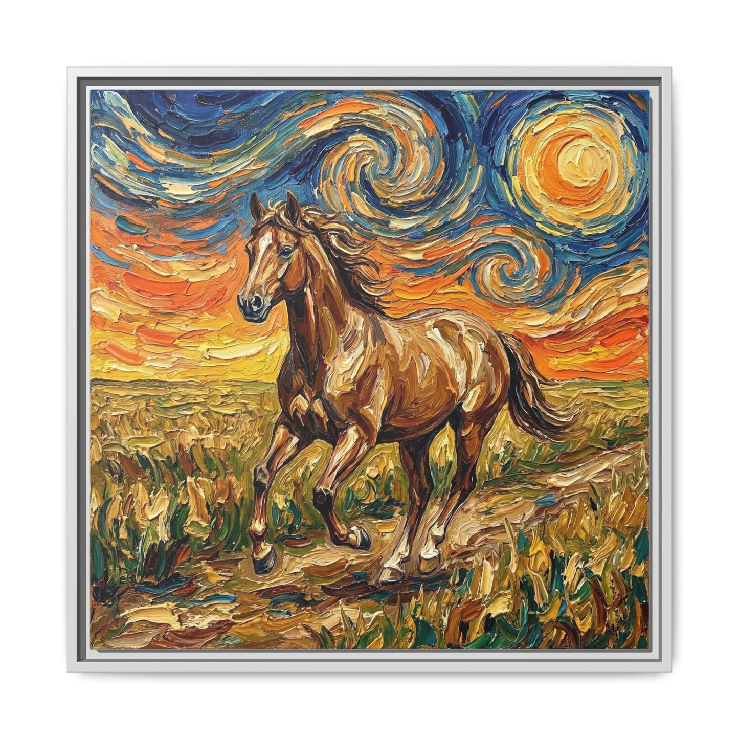 "Free Spirited" Framed Canvas Wall Art