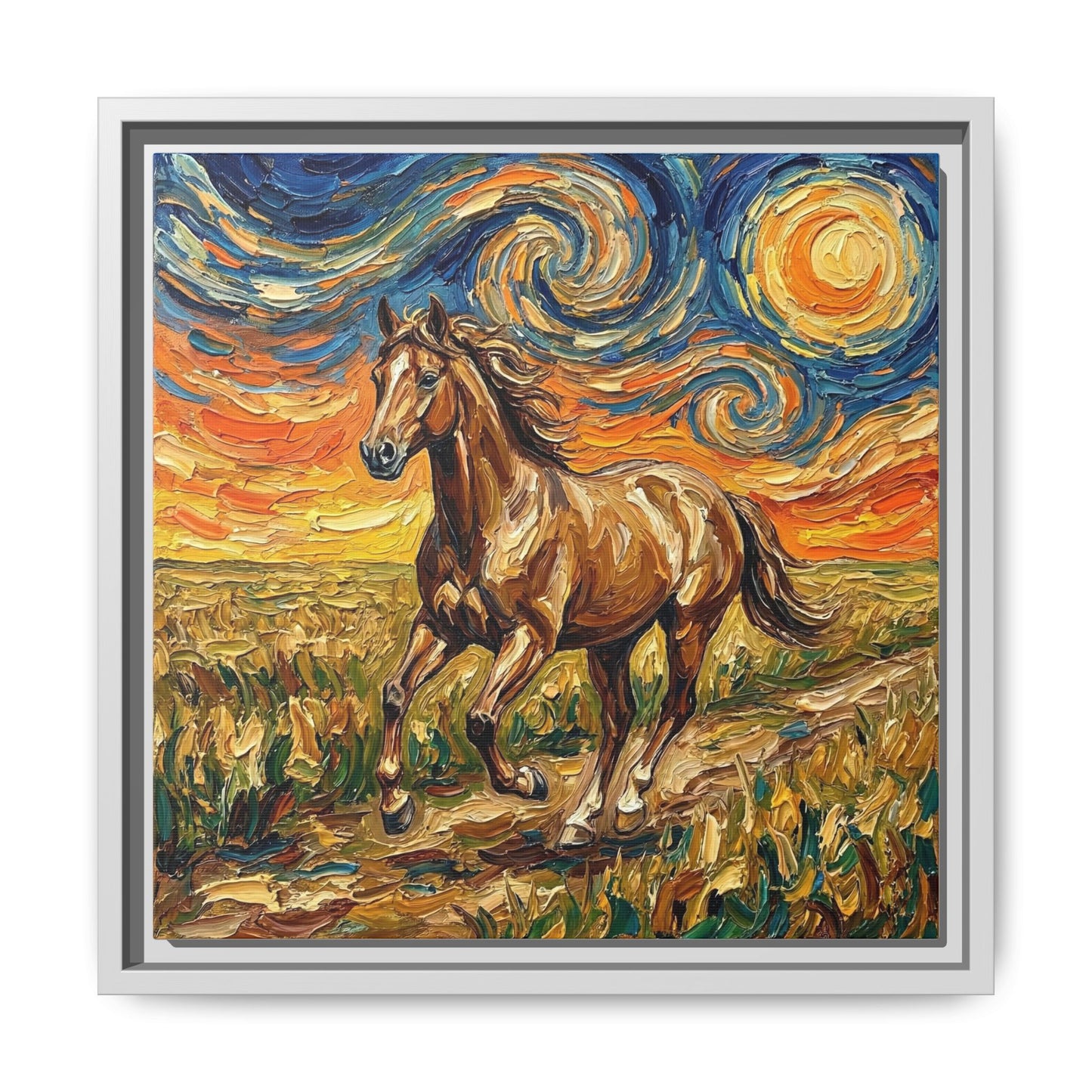 "Free Spirited" Framed Canvas Wall Art