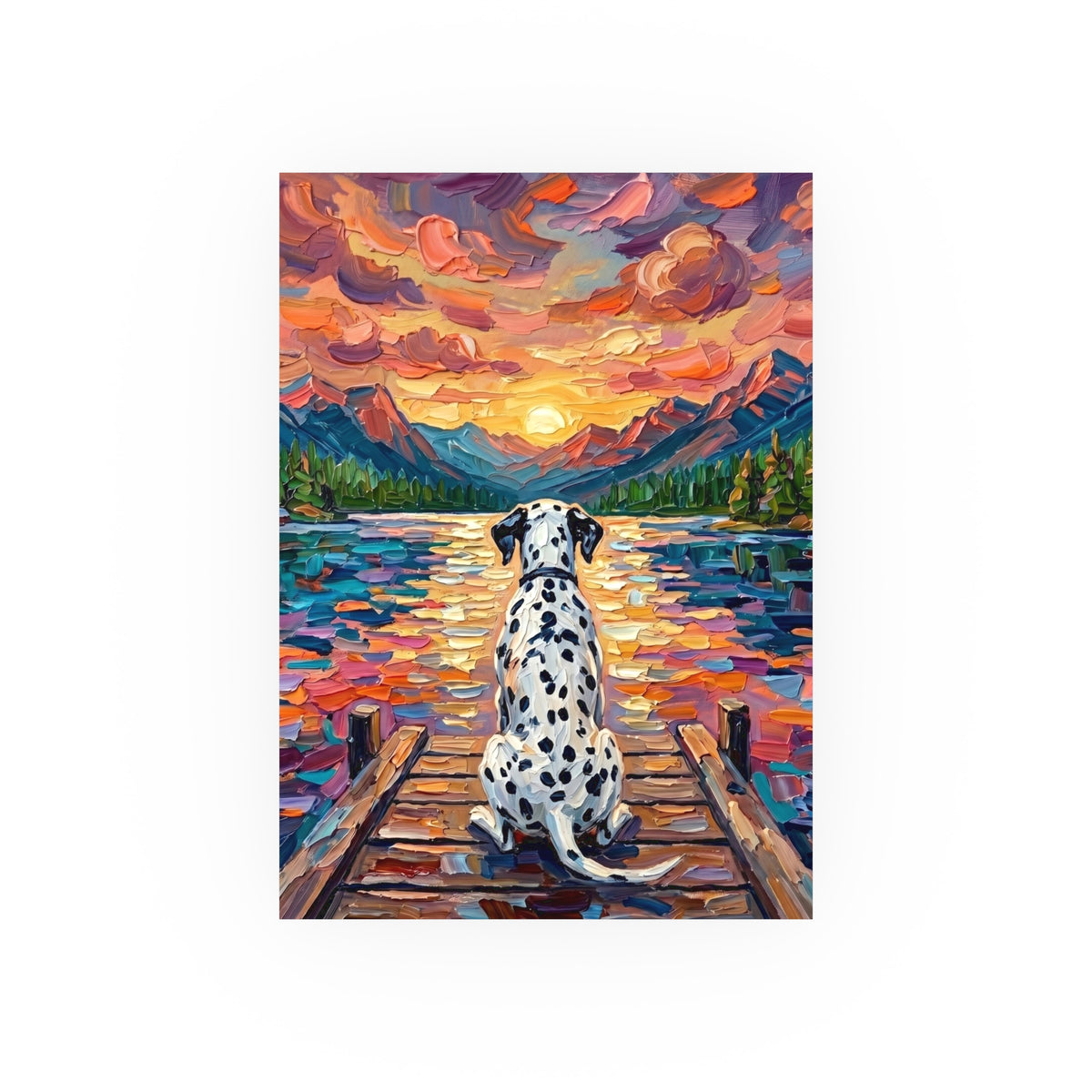 "On The Dock - Dalmatian" Wall Art Paper Print