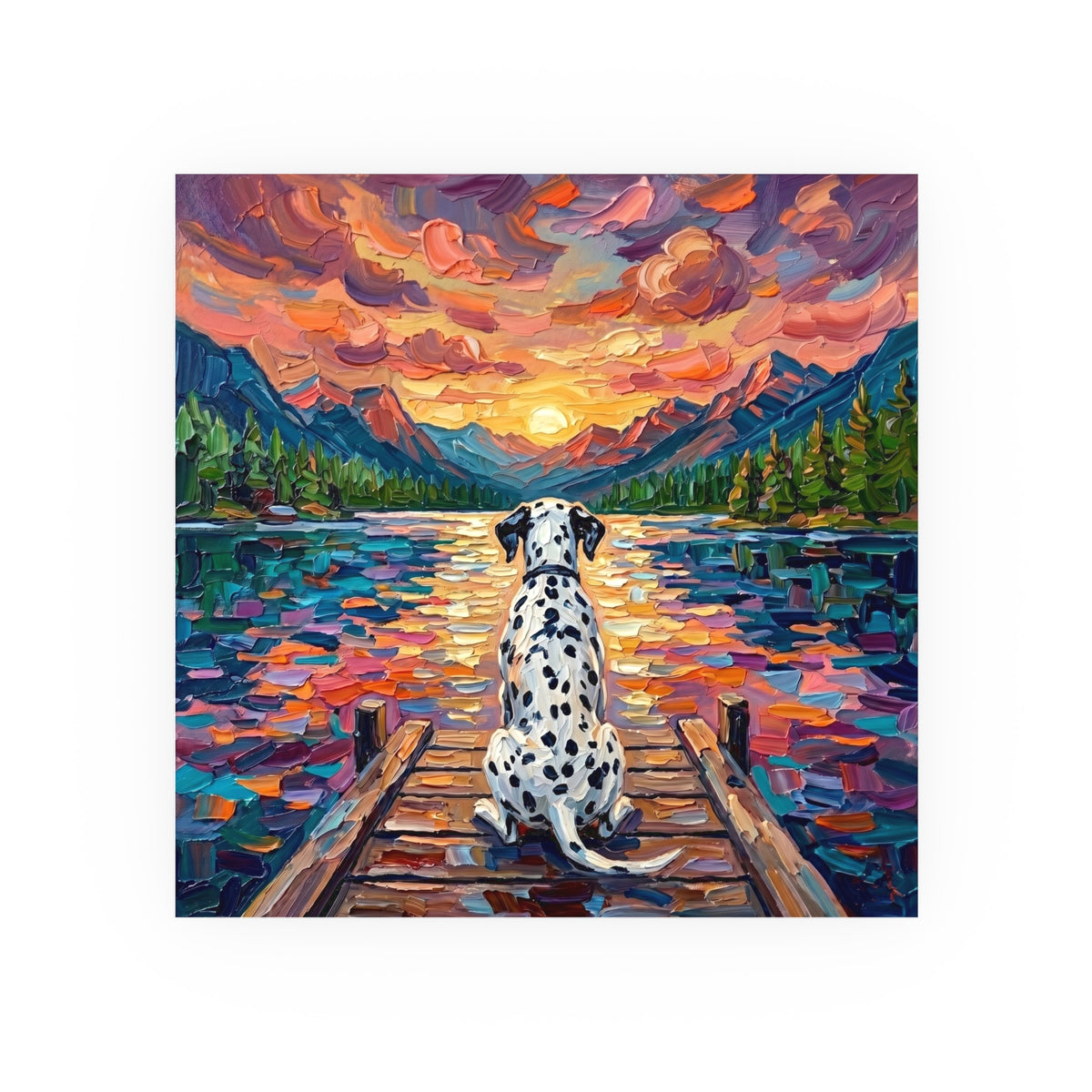 "On The Dock - Dalmatian" Wall Art Paper Print