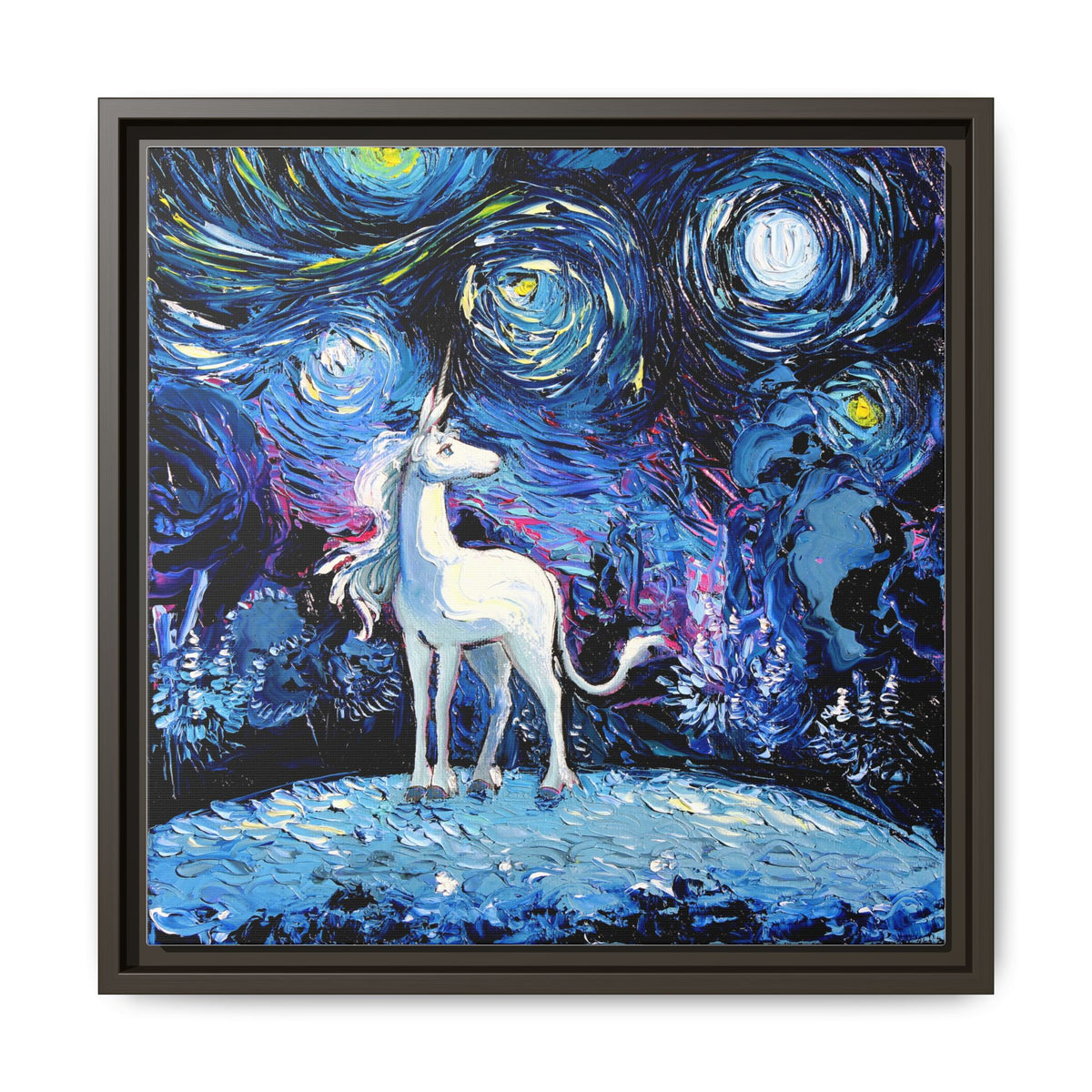 "van Gogh Never Saw The Last" Framed Canvas Wall Art