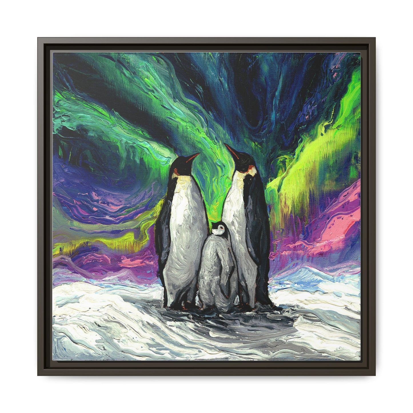 "Enjoying The Show" Framed Canvas Wall Art