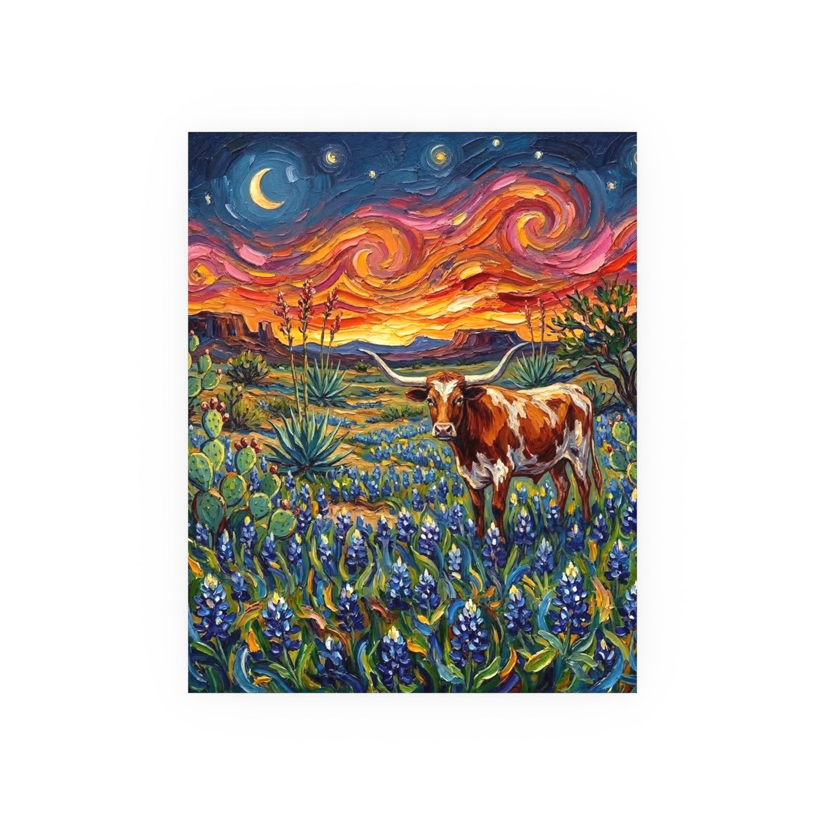"Texas Night" Wall Art Paper Print