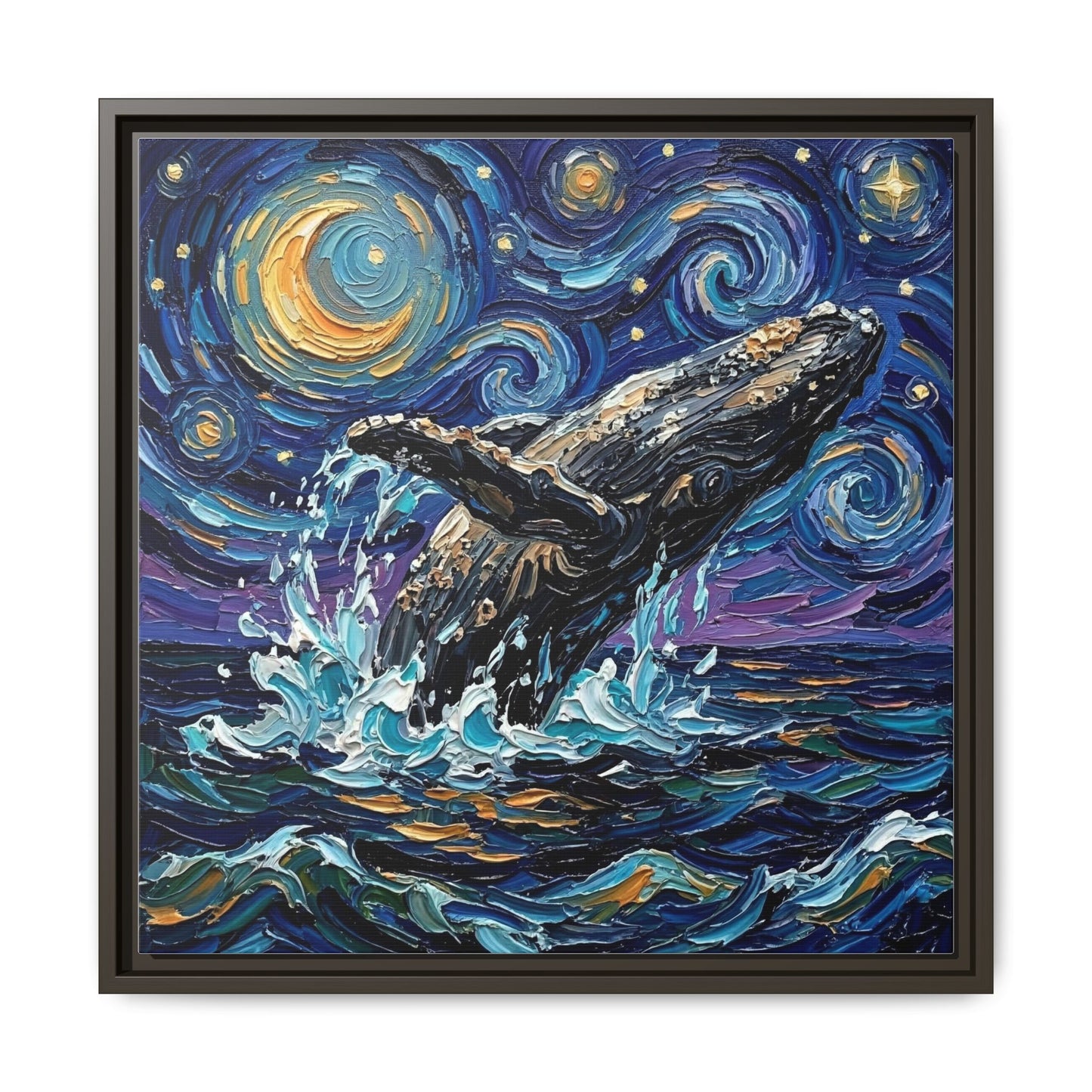 "Breach" Framed Canvas Wall Art