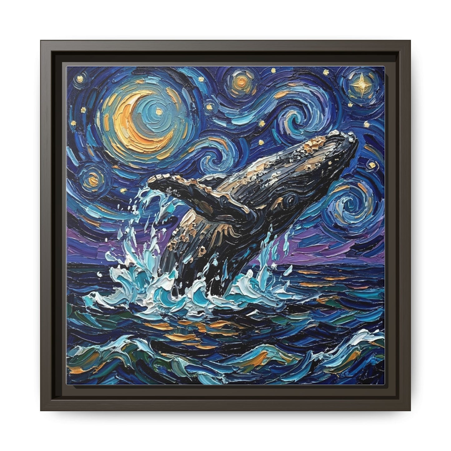 "Breach" Framed Canvas Wall Art