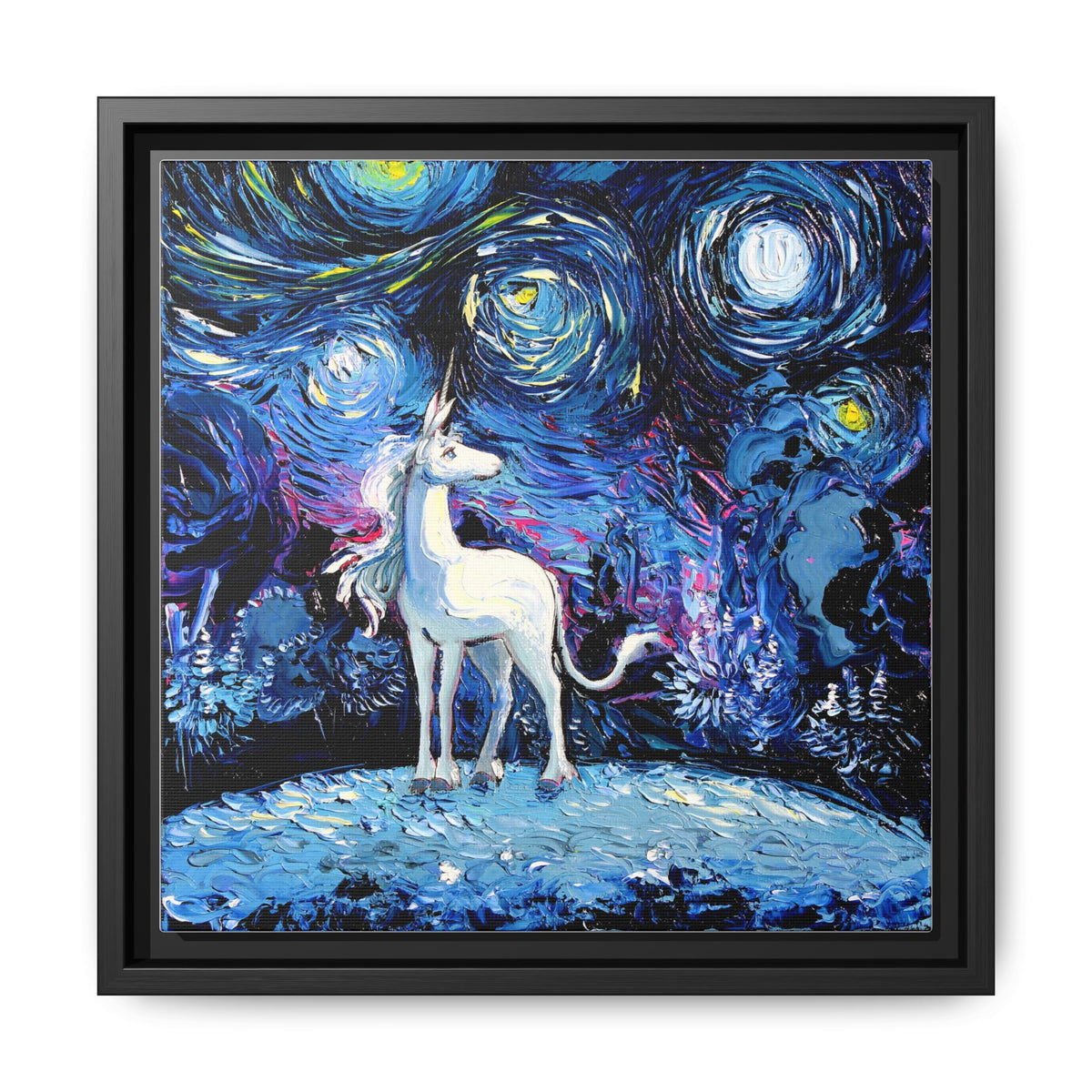 "van Gogh Never Saw The Last" Framed Canvas Wall Art