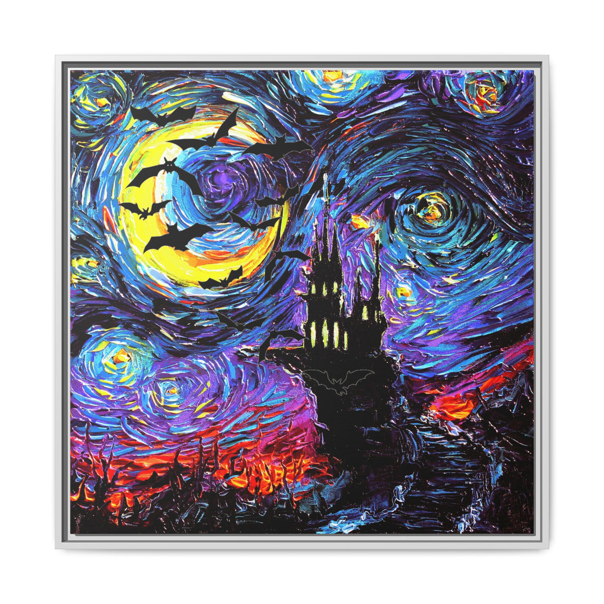 "Transylvanian Night" Framed Canvas Wall Art