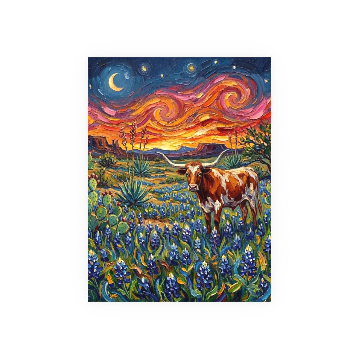 "Texas Night" Wall Art Paper Print