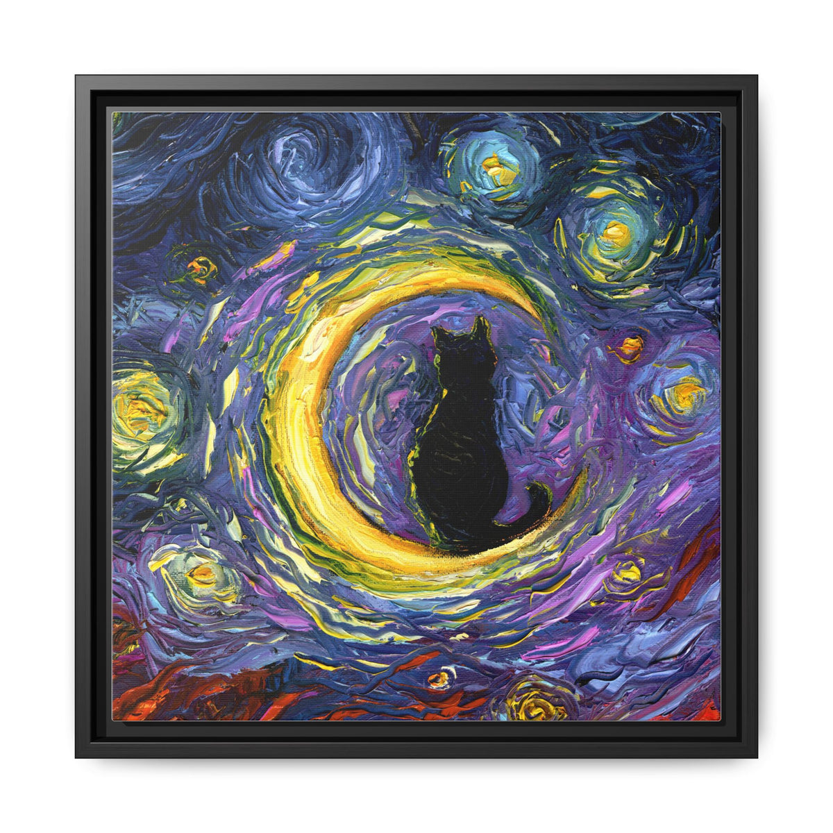 "Luna" Framed Canvas Wall Art