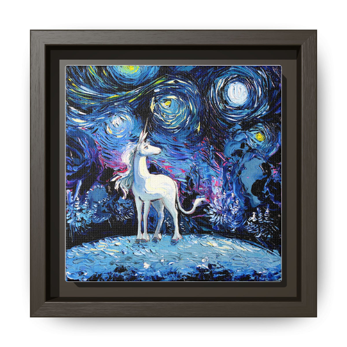 "van Gogh Never Saw The Last" Framed Canvas Wall Art