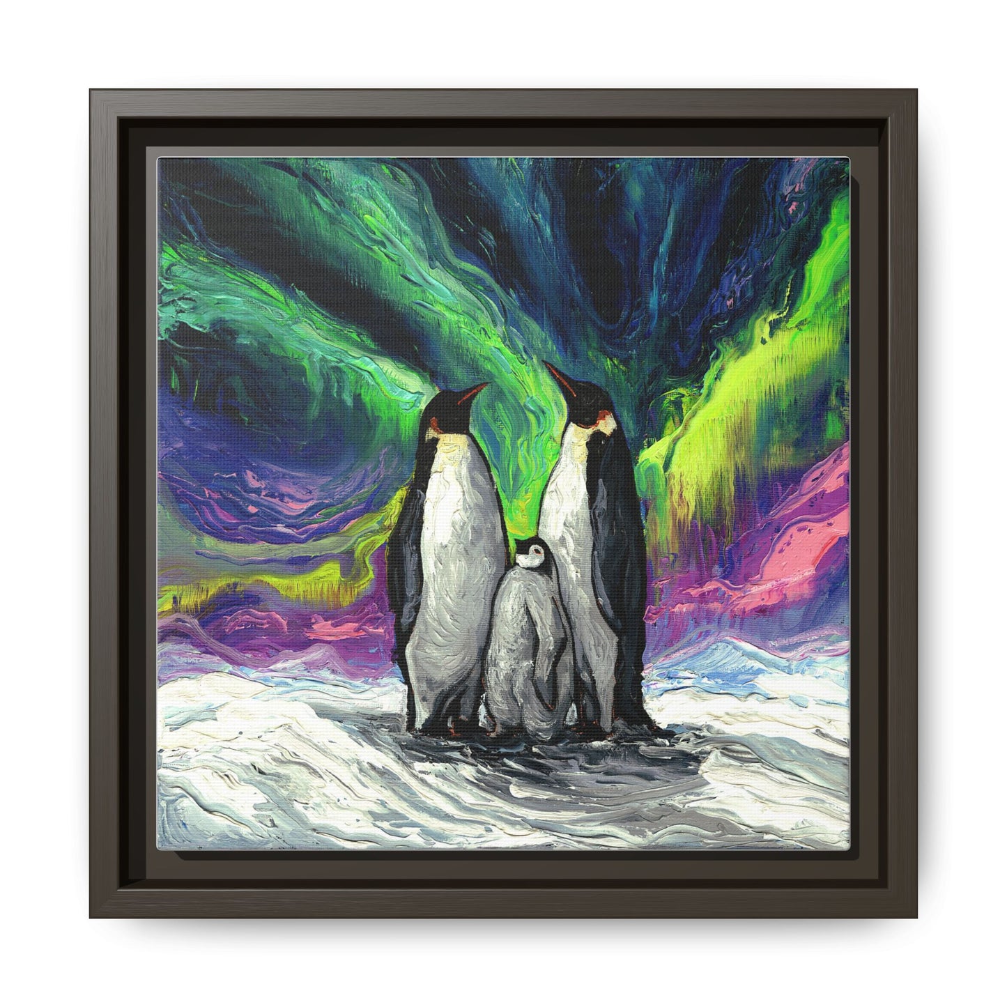 "Enjoying The Show" Framed Canvas Wall Art