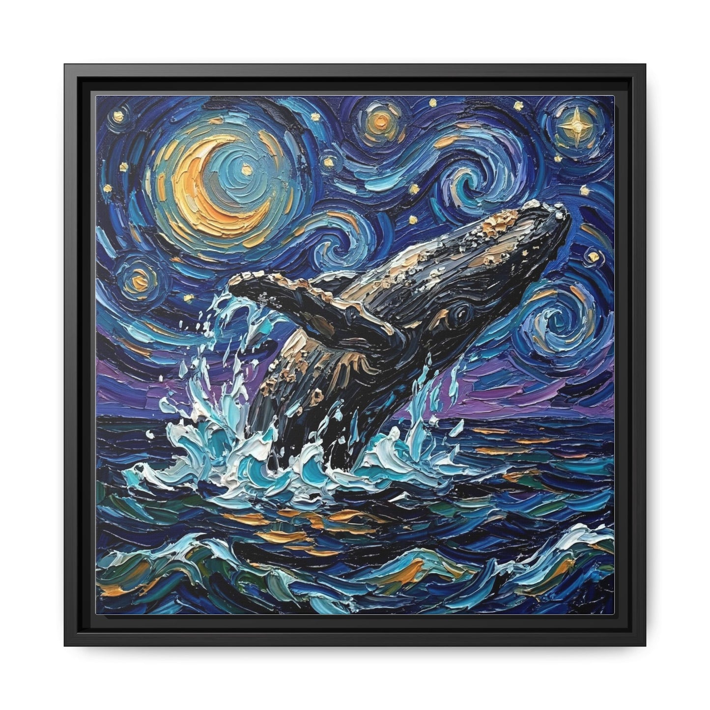 "Breach" Framed Canvas Wall Art