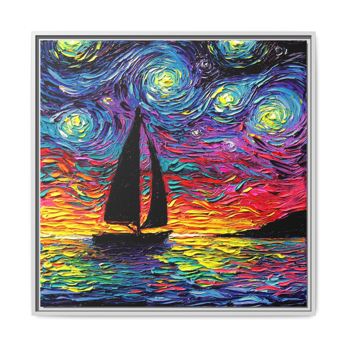 "Come Sail Away" Framed Canvas Wall Art