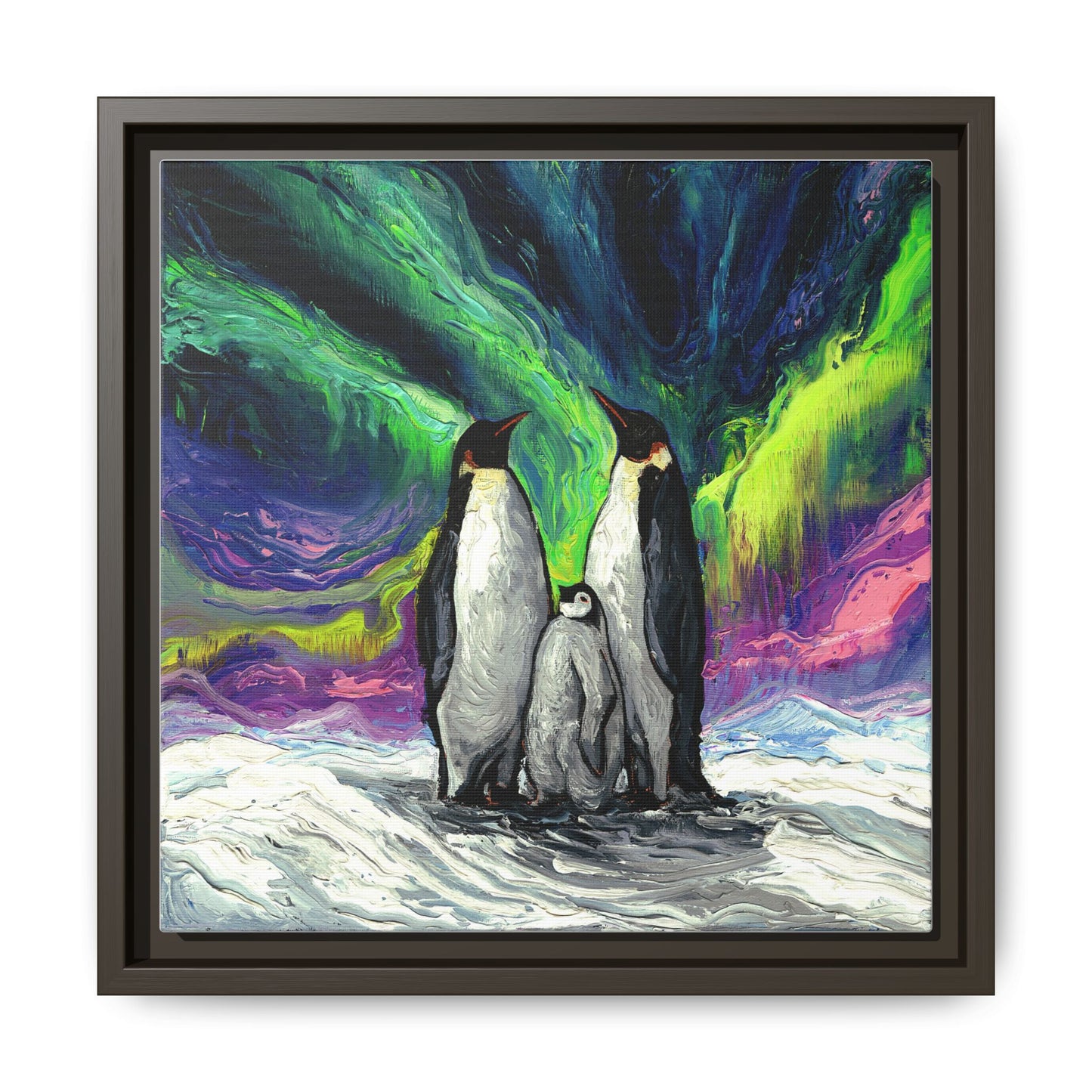 "Enjoying The Show" Framed Canvas Wall Art