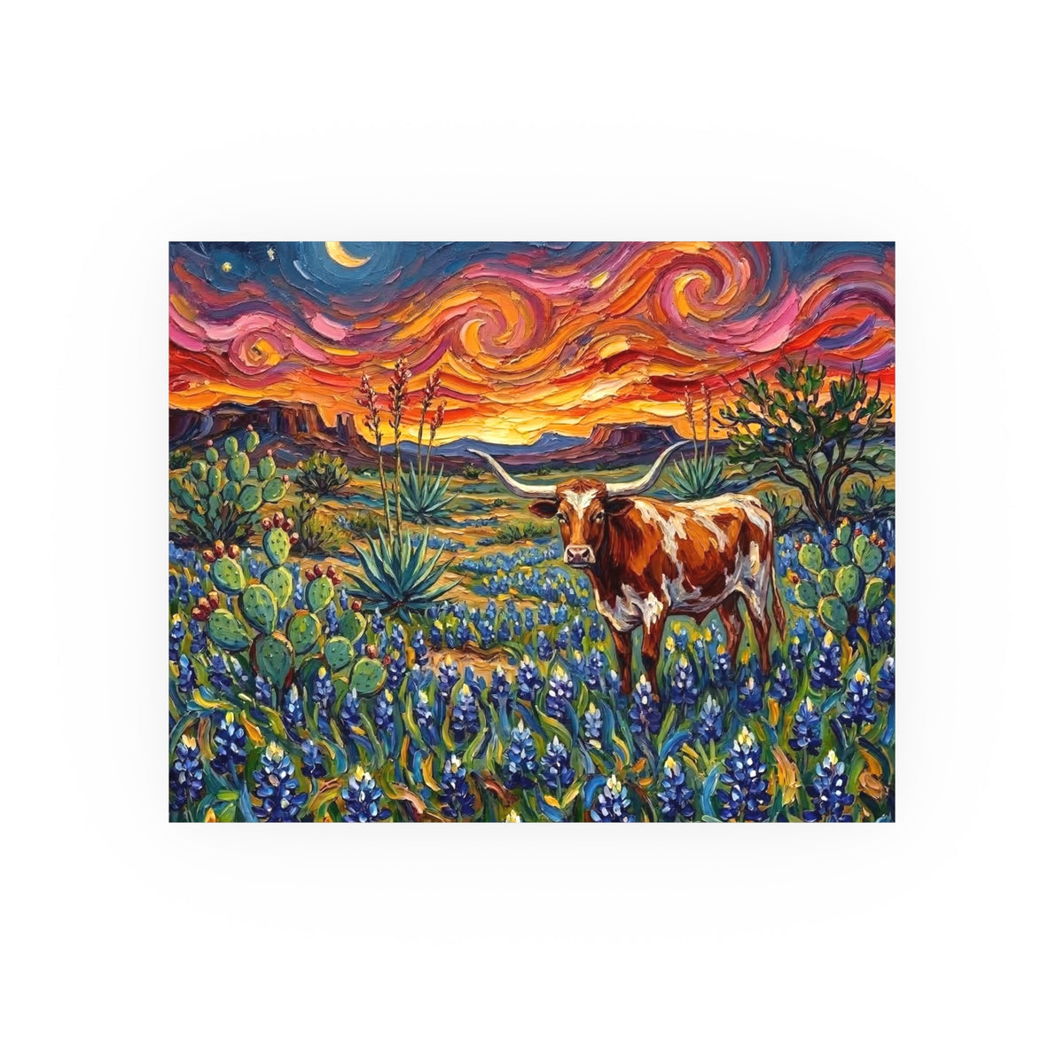 "Texas Night" Wall Art Paper Print