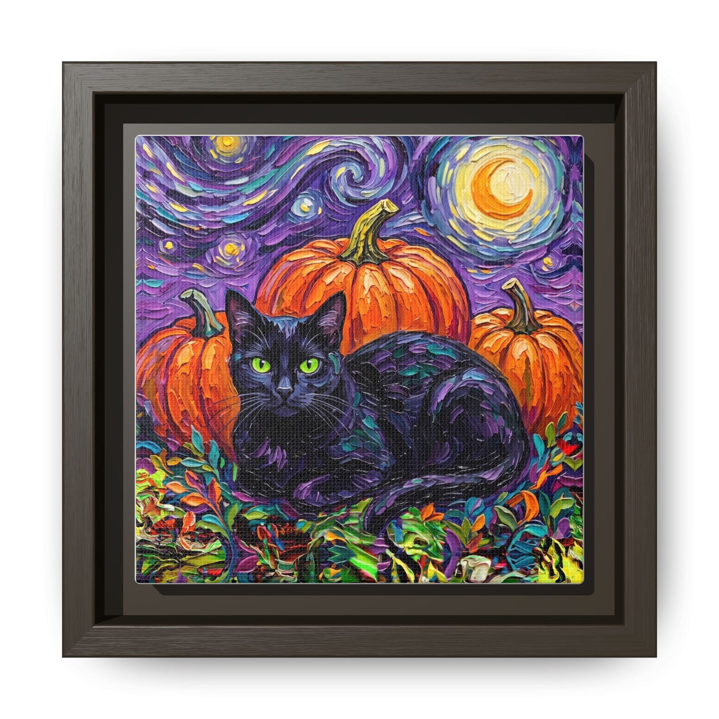 "Harvest Moon" Framed Canvas Wall Art