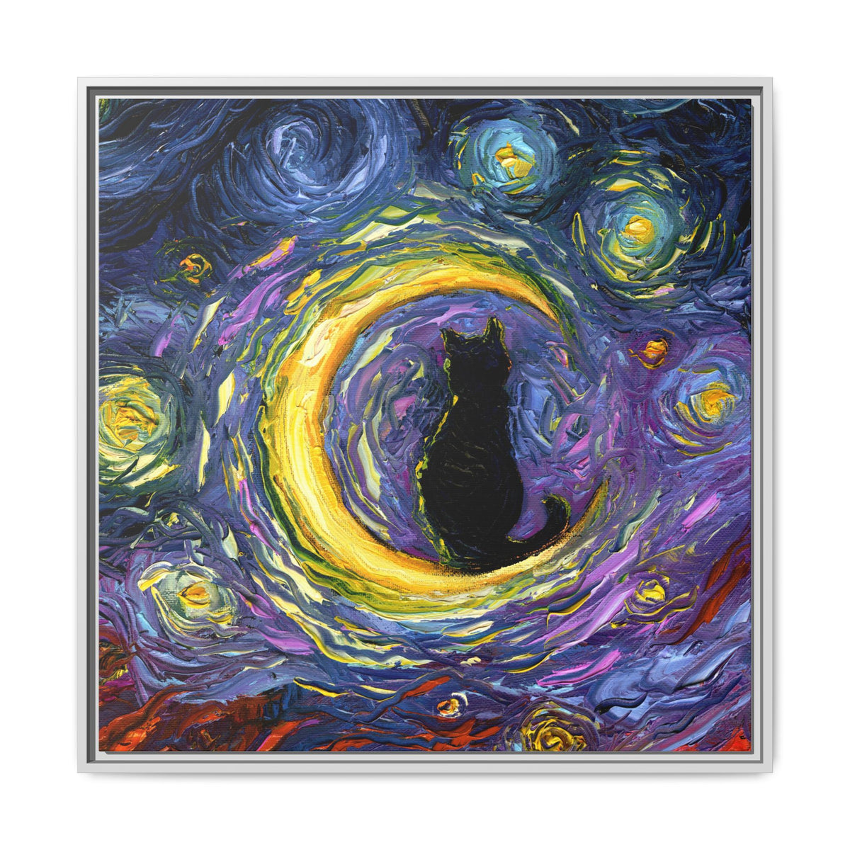 "Luna" Framed Canvas Wall Art