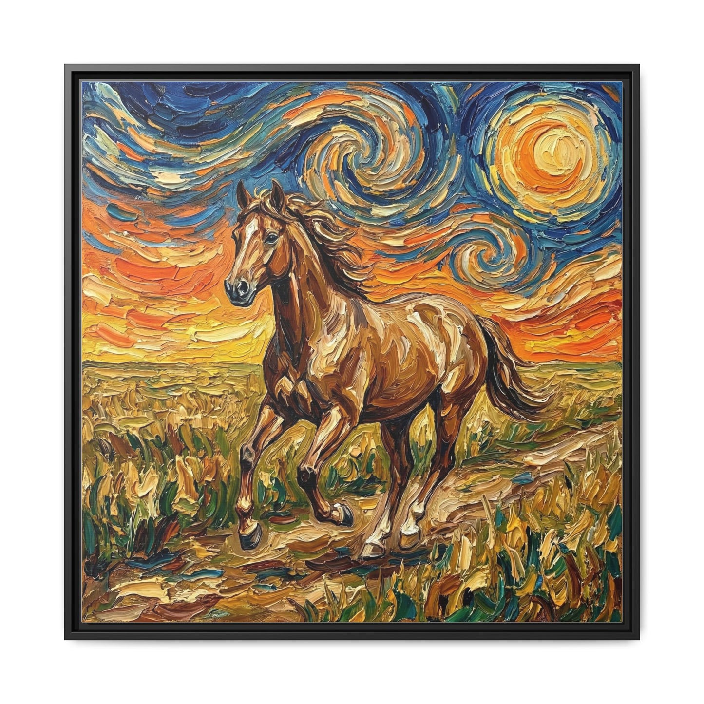 "Free Spirited" Framed Canvas Wall Art