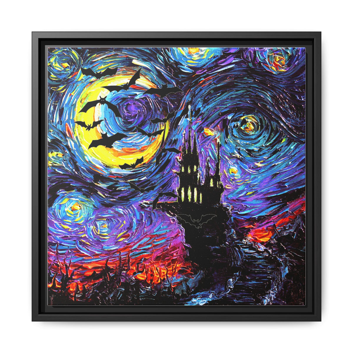 "Transylvanian Night" Framed Canvas Wall Art