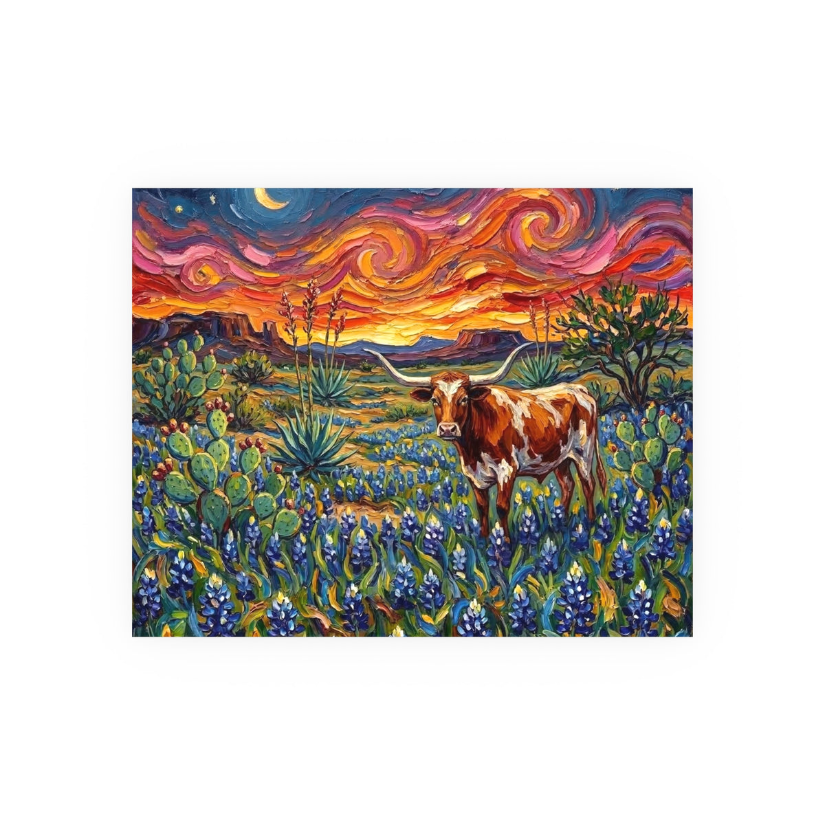 "Texas Night" Wall Art Paper Print