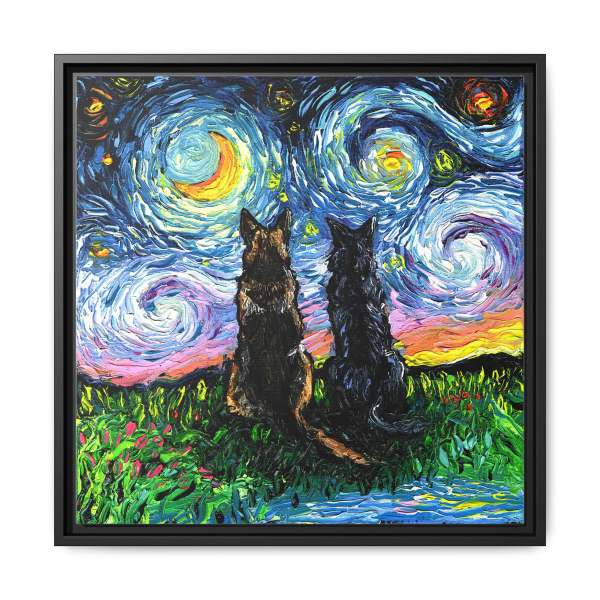 "Soulmates" Framed Canvas Wall Art