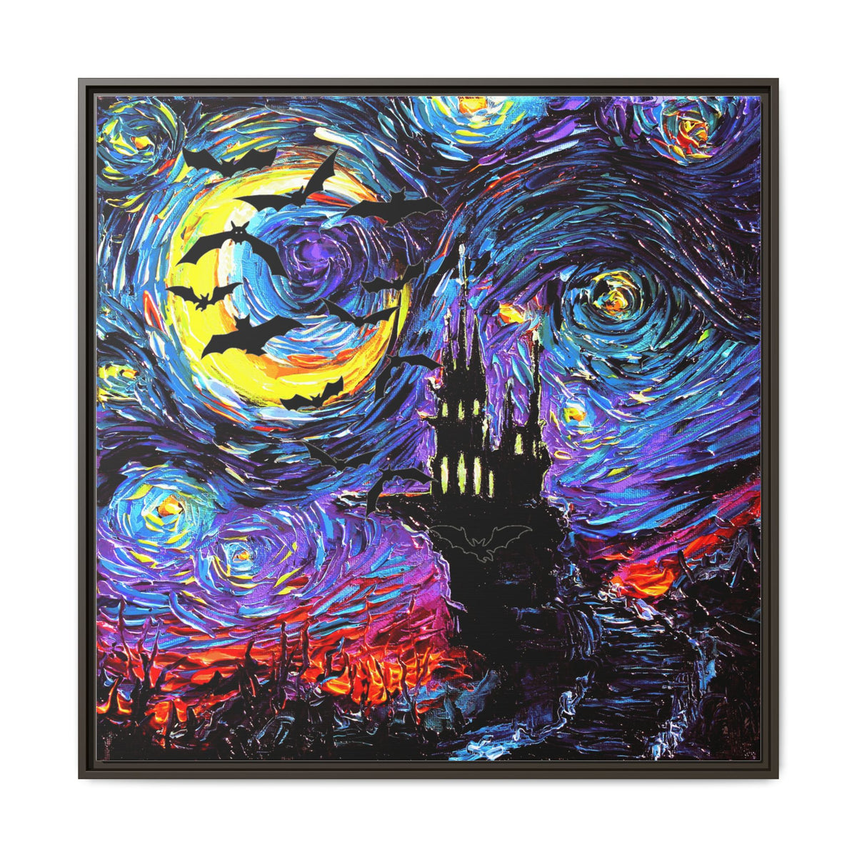 "Transylvanian Night" Framed Canvas Wall Art