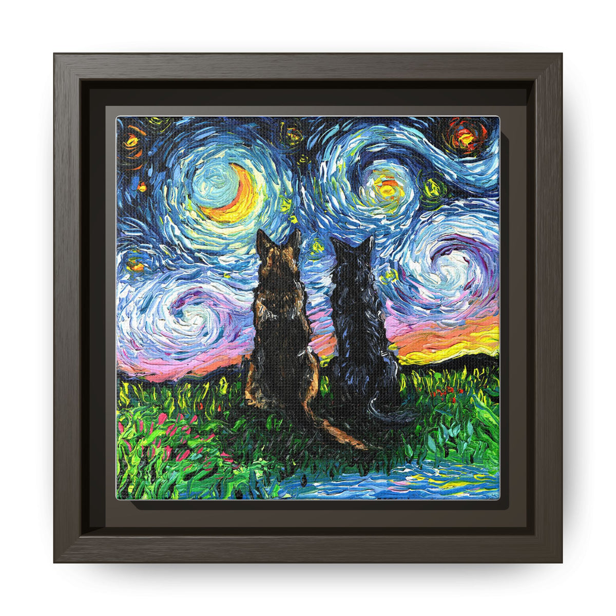 "Soulmates" Framed Canvas Wall Art