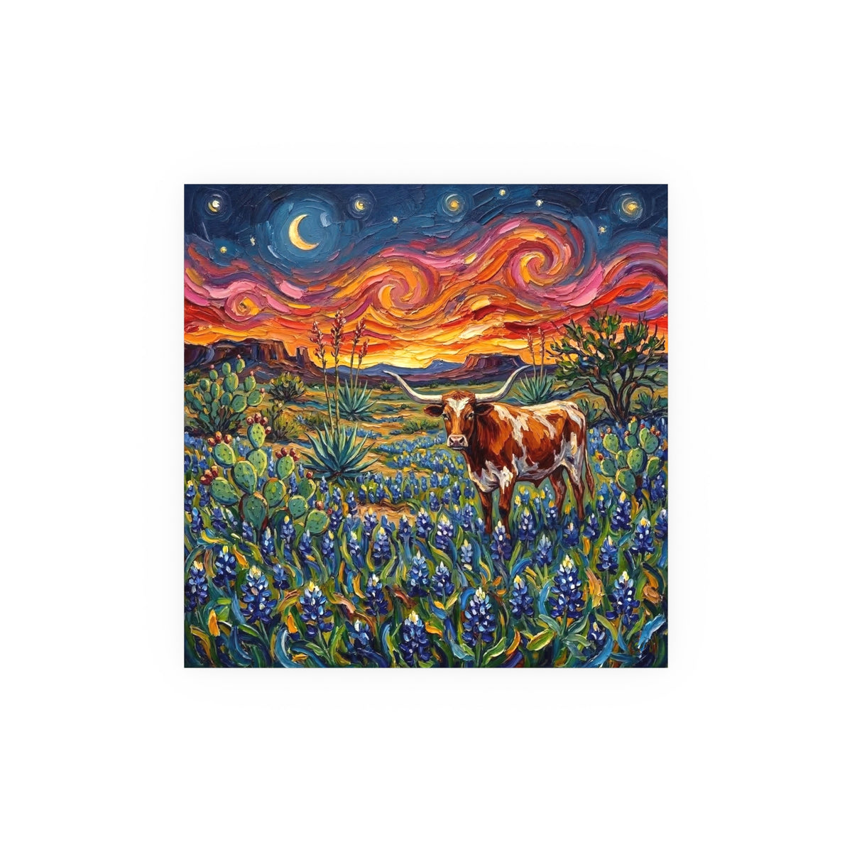 "Texas Night" Wall Art Paper Print