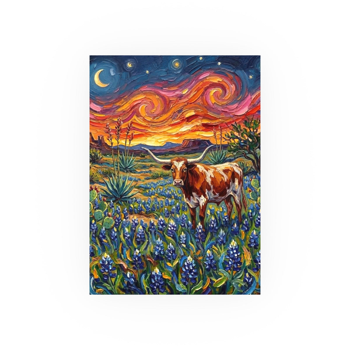 "Texas Night" Wall Art Paper Print