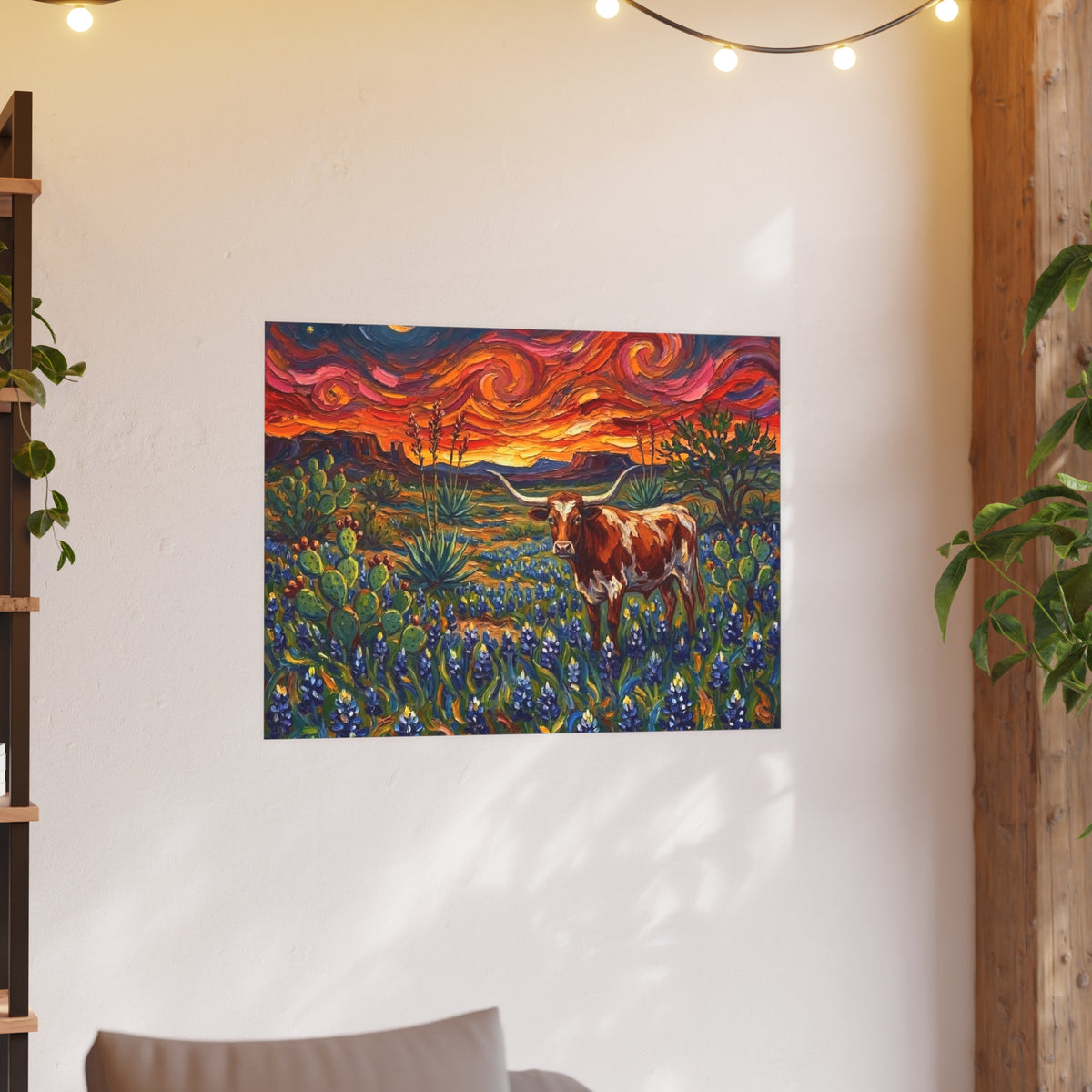 "Texas Night" Wall Art Paper Print