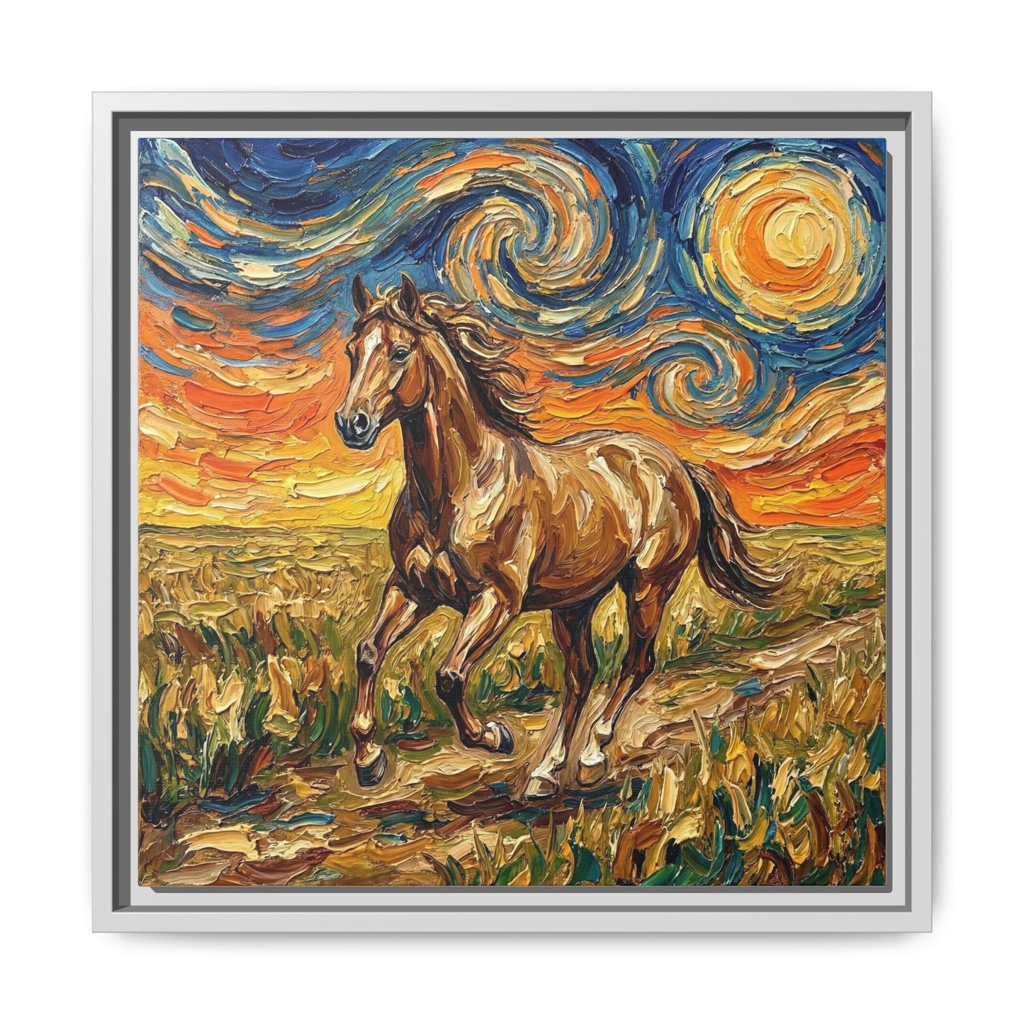 "Free Spirited" Framed Canvas Wall Art