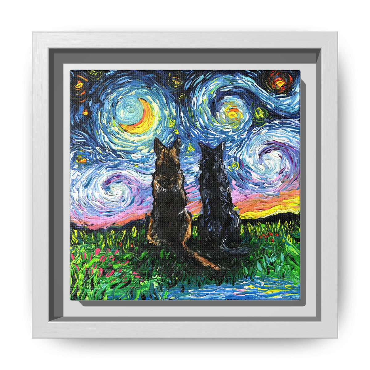 "Soulmates" Framed Canvas Wall Art